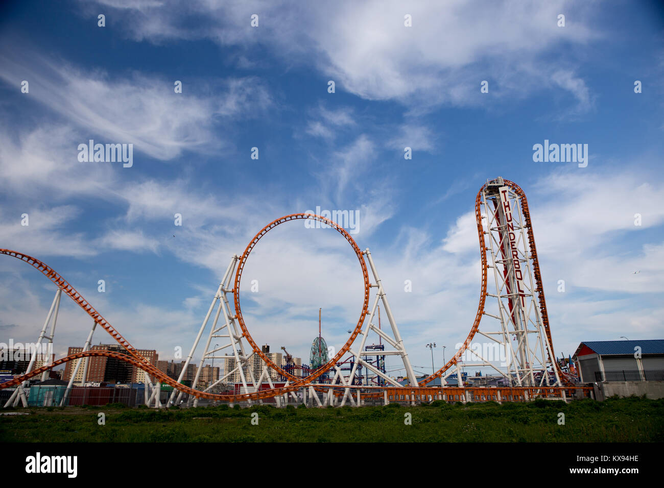 Le parc d'attractions de Coney Island, NY Banque D'Images