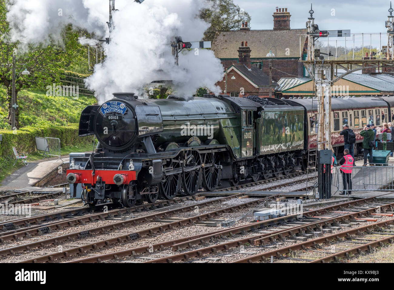 The Flying Scotsman à Horsted Keynes Banque D'Images