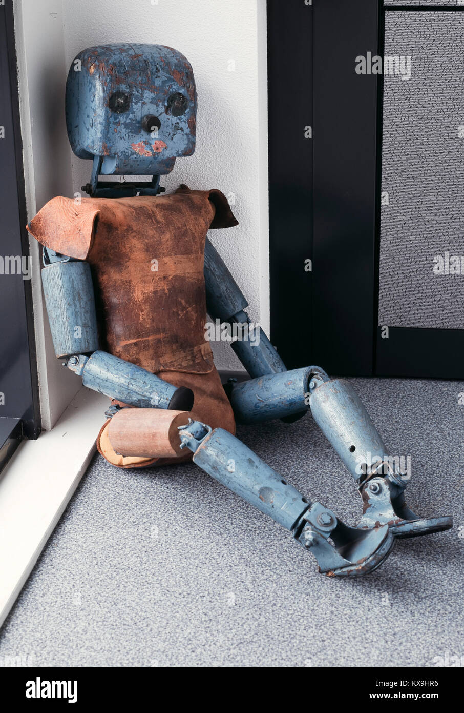 'Pinocchio', 'enfant' Le premier crash test dummy. Banque D'Images