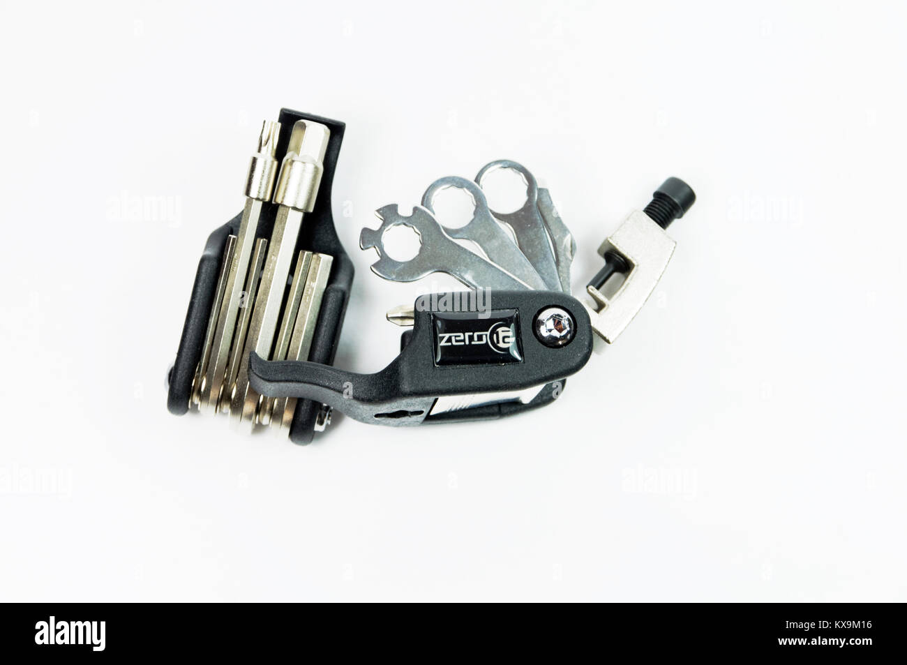 Randonnée à vélo multi tool Banque D'Images