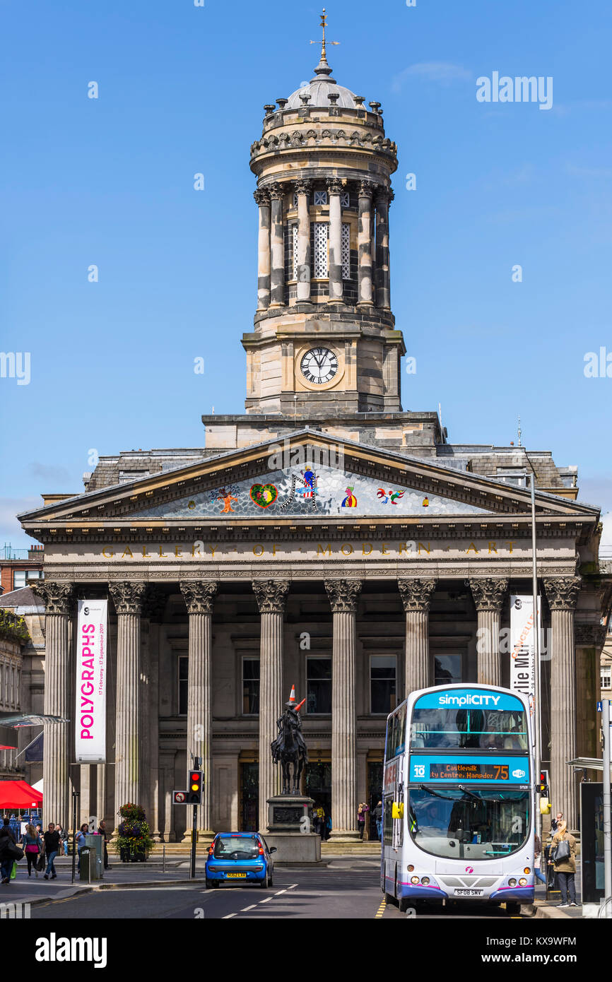 La Galerie d'art moderne sur Royal Exchange Square / Queen Street dans le centre-ville de Glasgow, Écosse, Royaume-Uni Banque D'Images