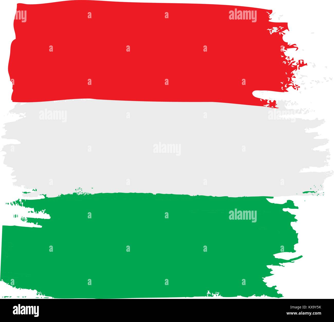 Drapeau de la Hongrie, vector illustration Illustration de Vecteur