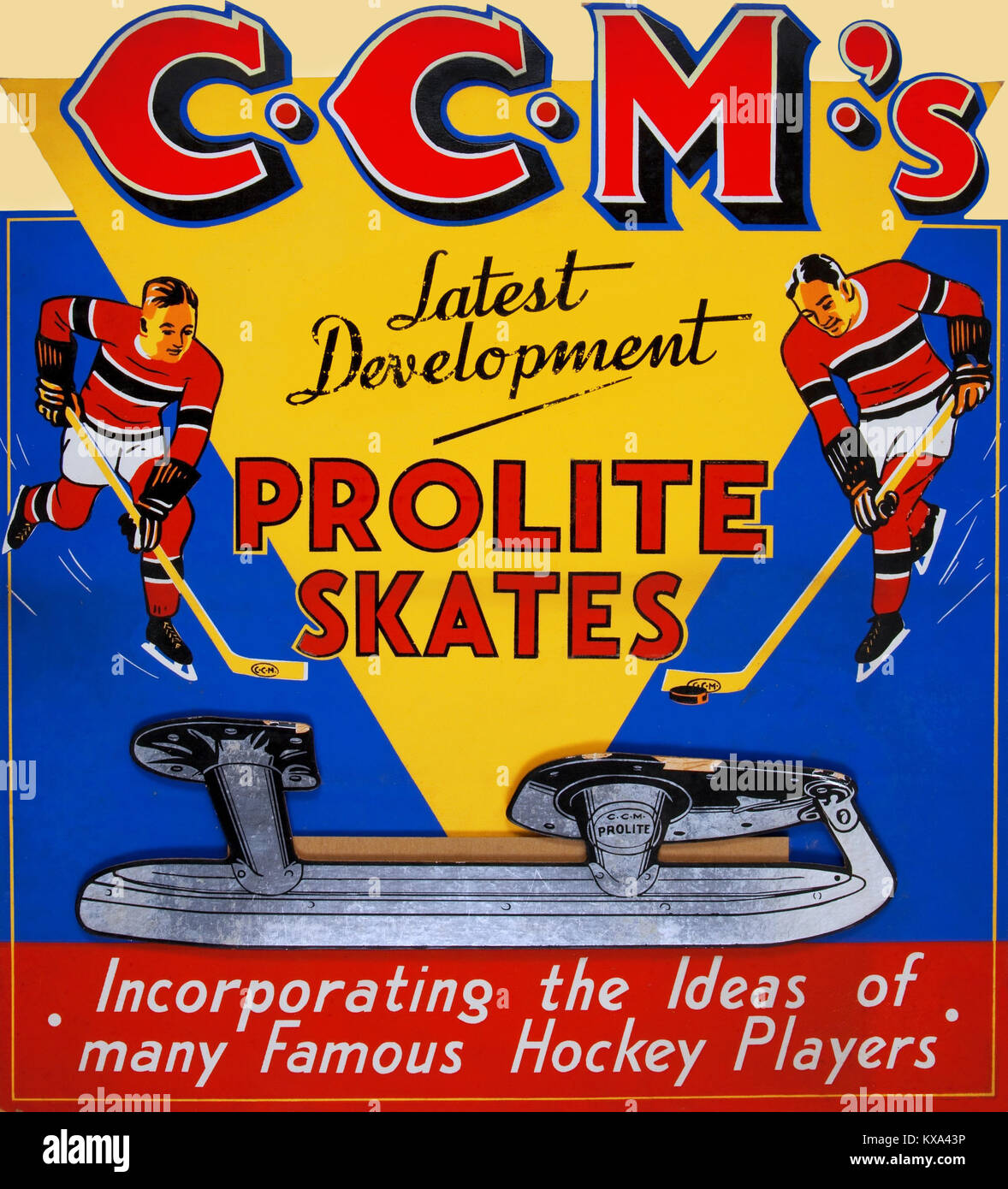 C.C.M. Prolite Skates Banque D'Images