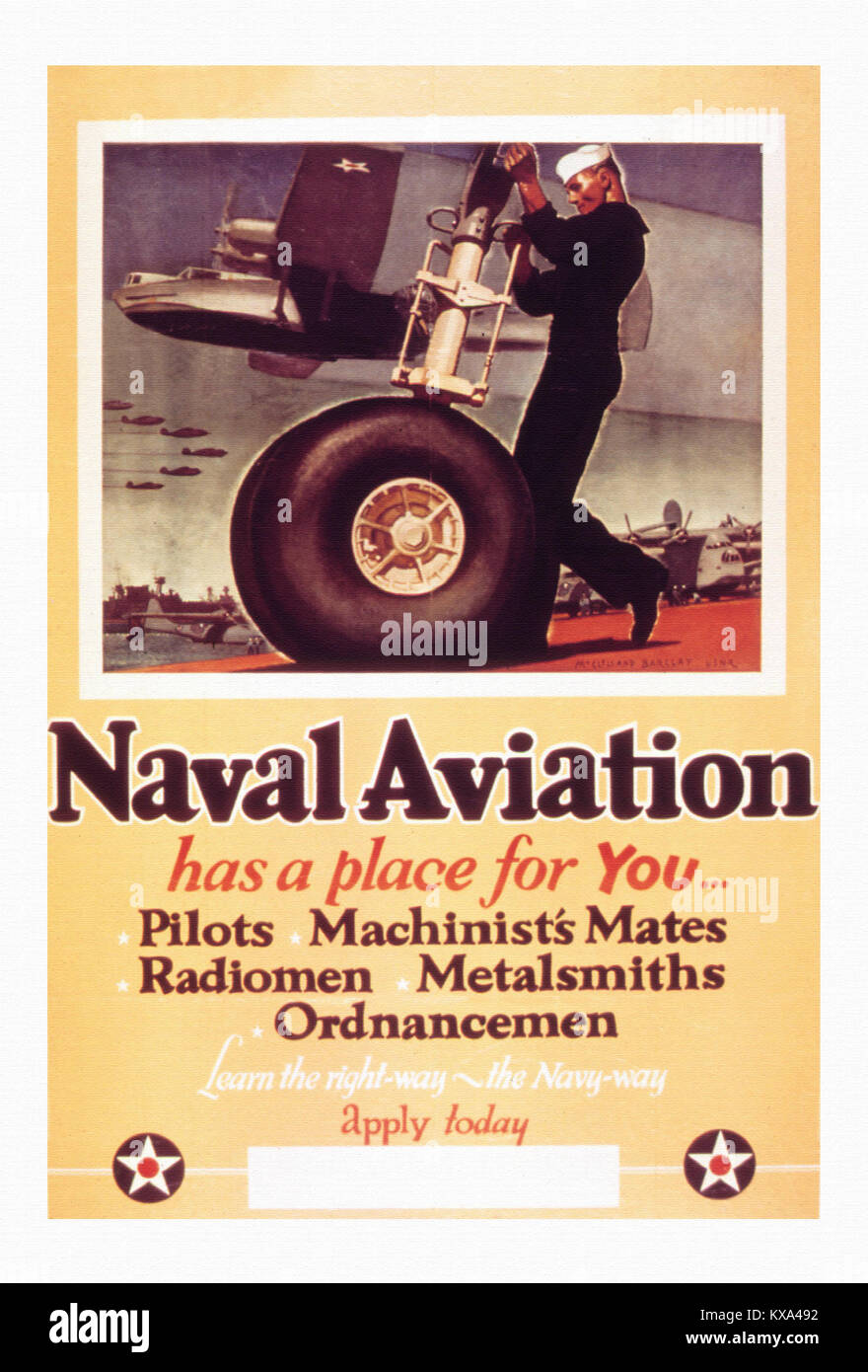 L'Aviation navale a une place pour vous Banque D'Images