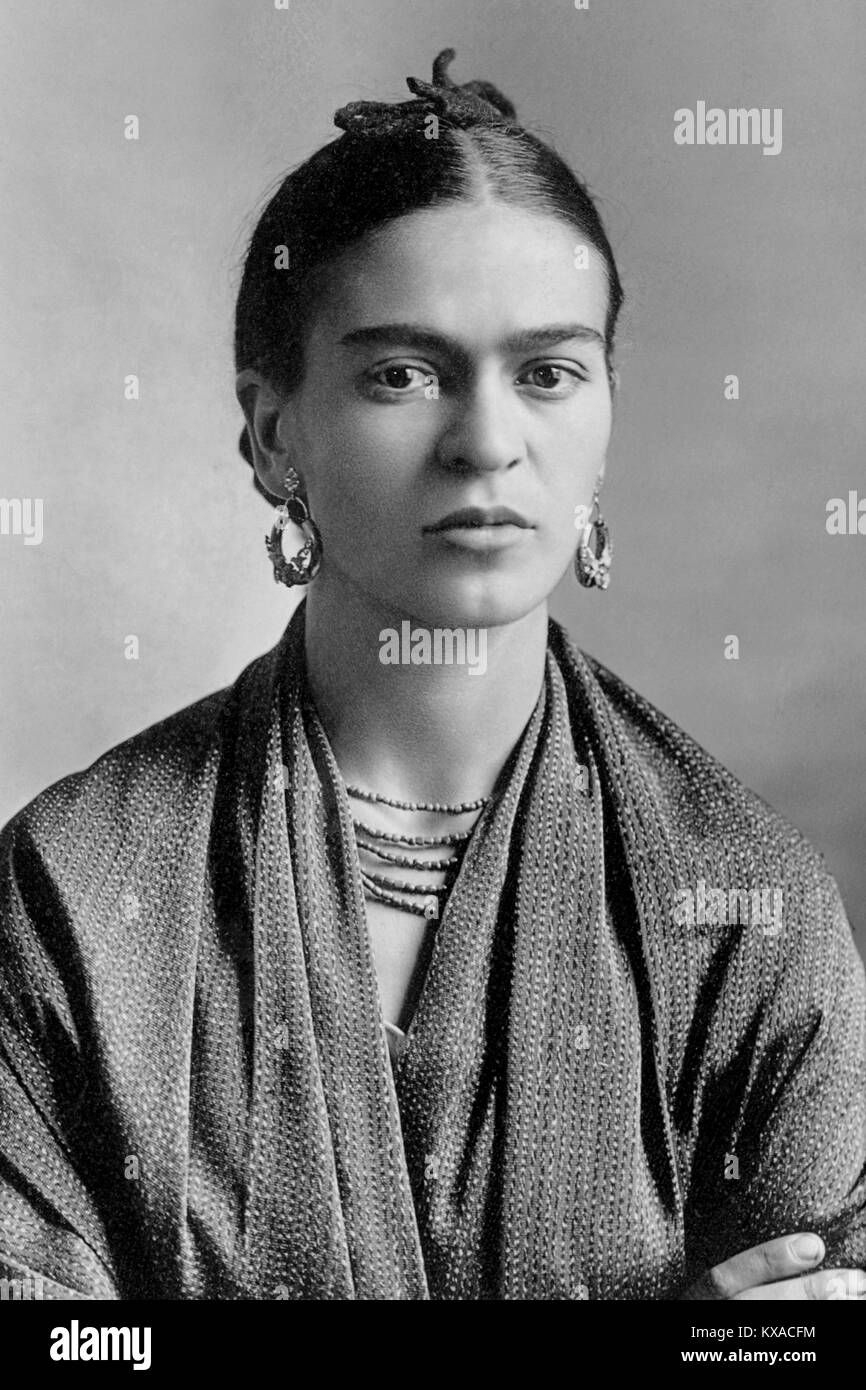 Frida Kahlo, Frida Kahlo, peintre mexicaine de Rivera Banque D'Images