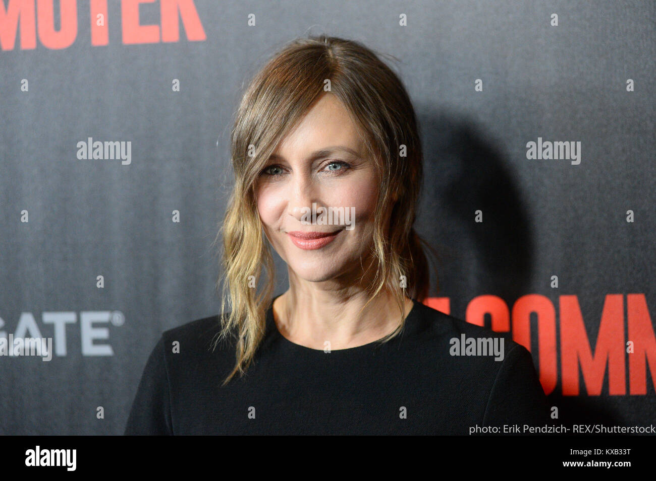 New York, USA. 8 janvier, 2018. Vera Farmiga assiste à la "The Commuter" New York Premiere dans l'AMC Loews Lincoln Square le 8 janvier 2018 à New York. Crédit : Erik Pendzich/Alamy Live News Banque D'Images