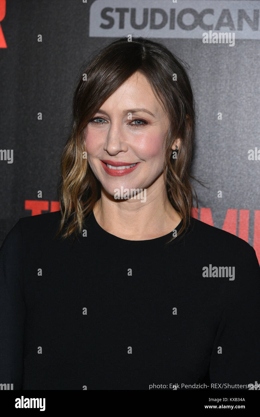 New York, USA. 8 janvier, 2018. Vera Farmiga assiste à la "The Commuter" New York Premiere dans l'AMC Loews Lincoln Square le 8 janvier 2018 à New York. Crédit : Erik Pendzich/Alamy Live News Banque D'Images