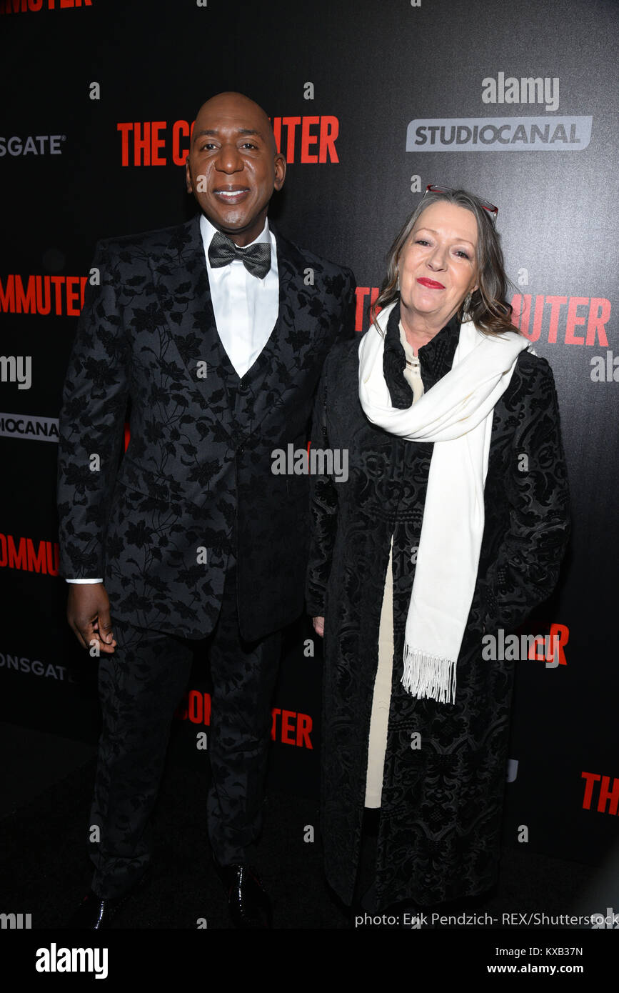 New York, USA. 8 janvier, 2018. Colin McFarlane assiste à la "The Commuter" New York Premiere dans l'AMC Loews Lincoln Square le 8 janvier 2018 à New York. Crédit : Erik Pendzich/Alamy Live News Banque D'Images