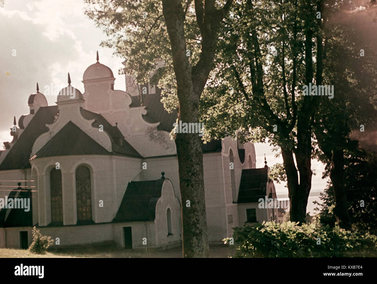 Gränna, en Suède, connue pour son industrie des bonbons à la menthe poivrée et sa charmante architecture en bois, représente le patrimoine culturel suédois et le caractère pittoresque de la ville. Banque D'Images