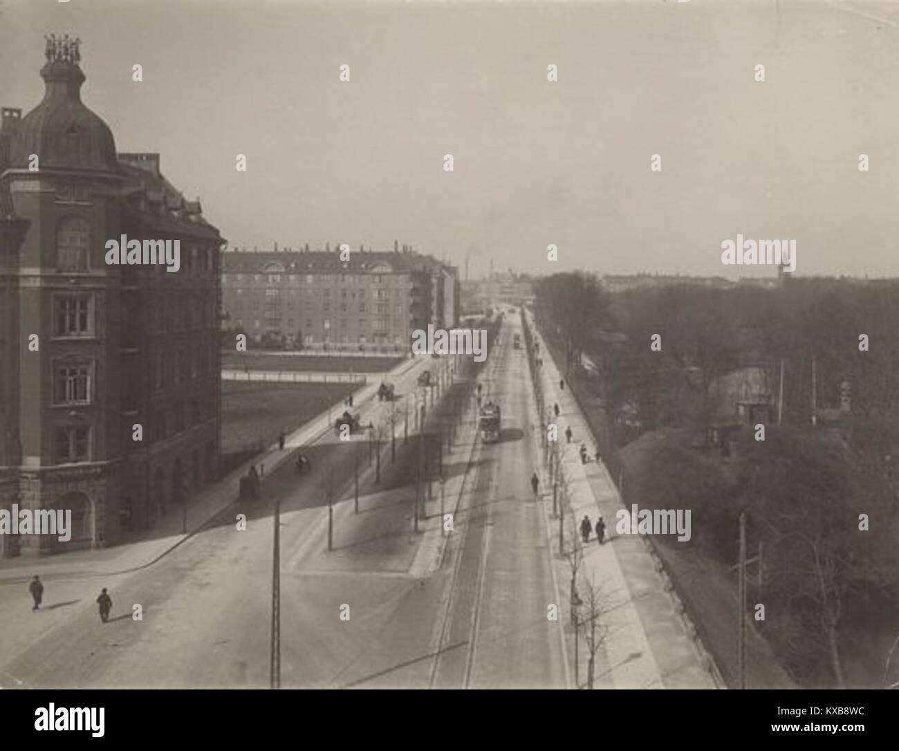 Une photographie de Grønningen, Norvège, datant de 1910, montrant la vie villageoise du début du XXe siècle, le paysage rural et l'architecture d'époque typique des campements ruraux norvégiens. Banque D'Images