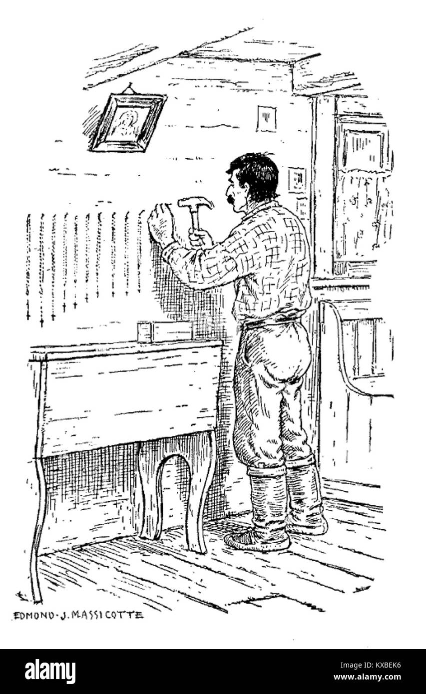 Cette illustration à la page 175 du livre francophone de 1919 « récits laurentiens » mettant en vedette Marie-Victorin capture un récit visuel lié à l’histoire culturelle et littéraire du Québec. Banque D'Images