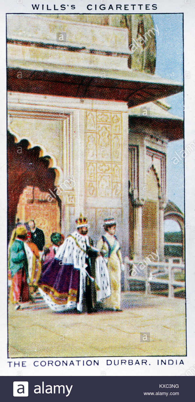 Le règne du roi George V - L'en empereur de l'Inde à l'Inde 1911 Durbar Banque D'Images