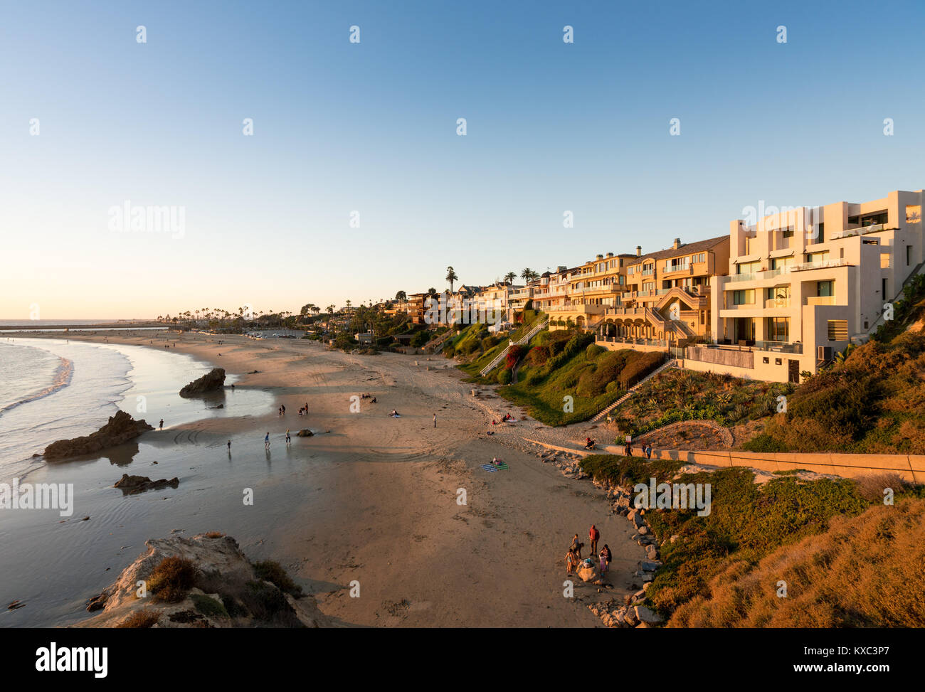 Maisons de luxe oceanside à Corona del Mar près de Newport Beach Banque D'Images