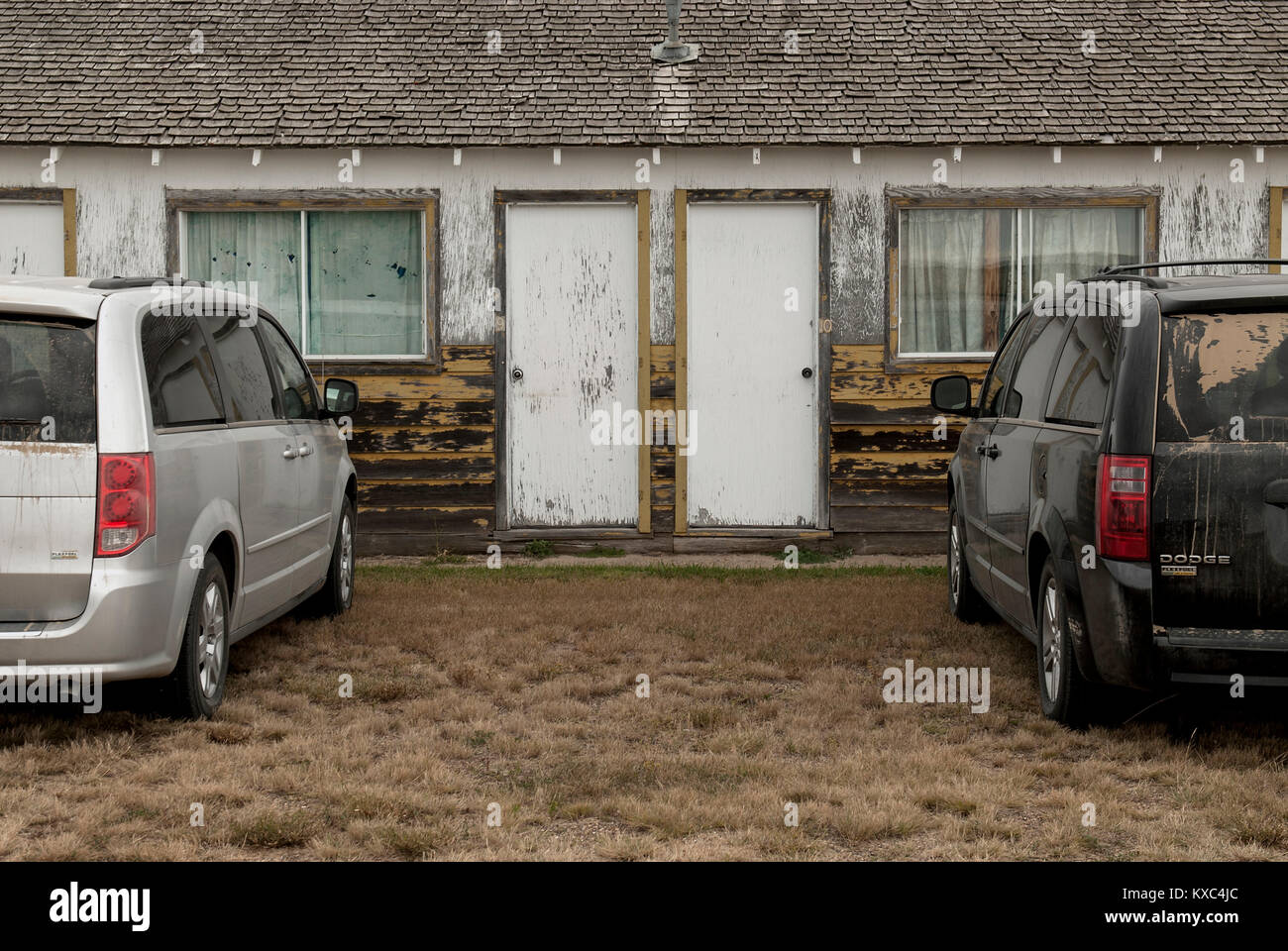 Motel route abandonnés Banque D'Images