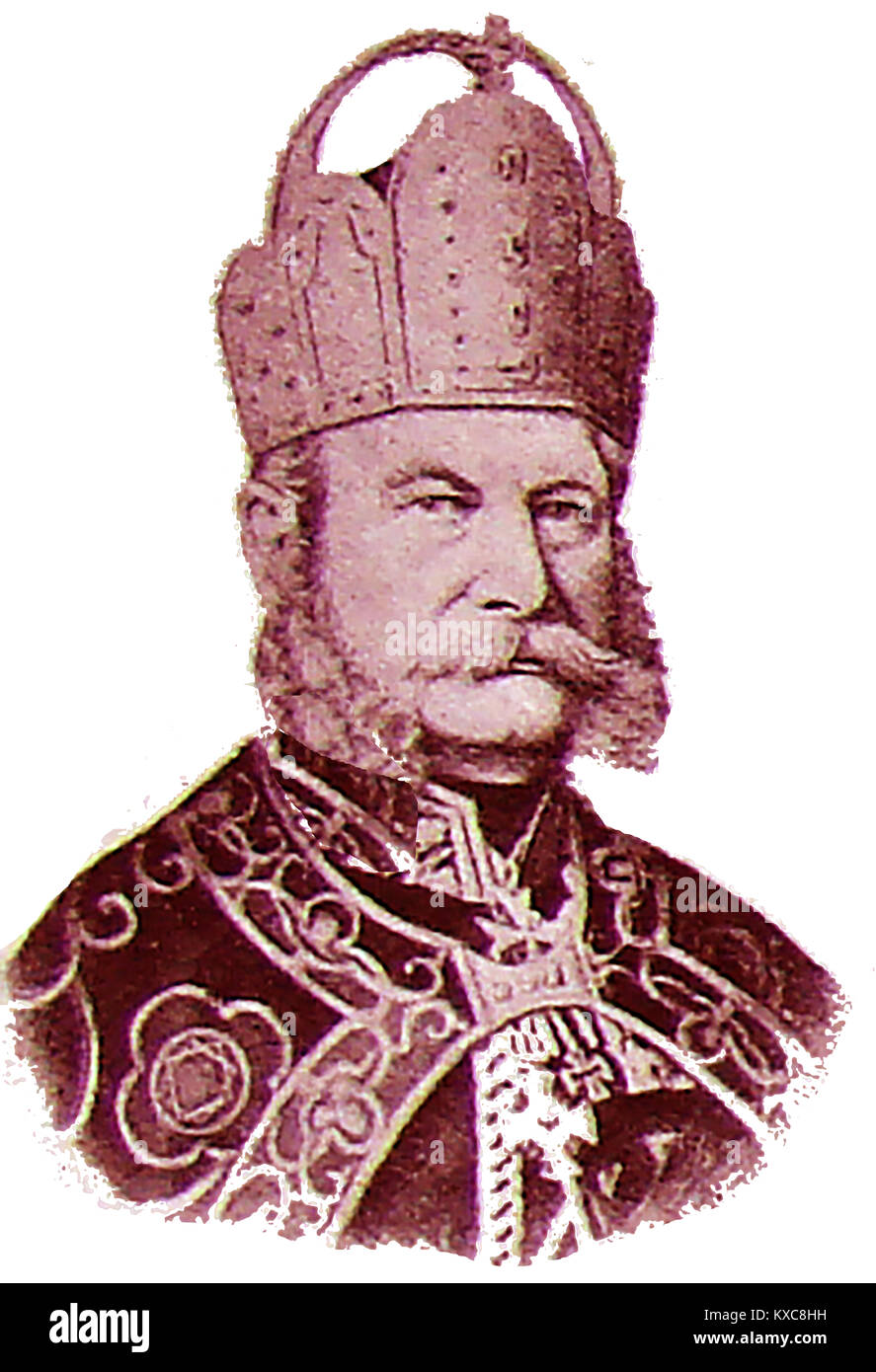 William I, (Wilhelm I) Louis , de la maison de Hohenzollern (1797-1888) - roi de Prusse et le premier empereur allemand (titulaire de l'Bundespräsidium de la Confédération d'Allemagne du Nord) Banque D'Images