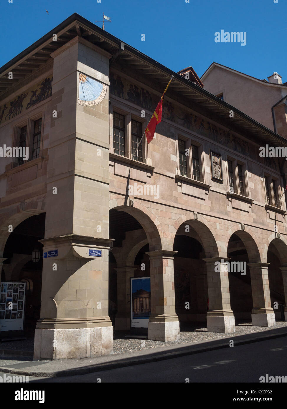 L'ancien Arsenal de Genève Banque D'Images