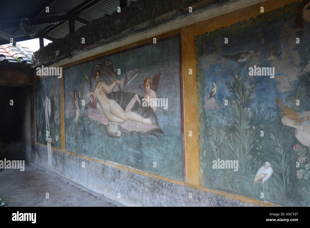 Chambre de Vénus dans le Shell, les ruines de Pompéi, le 25 novembre, 2017 Banque D'Images