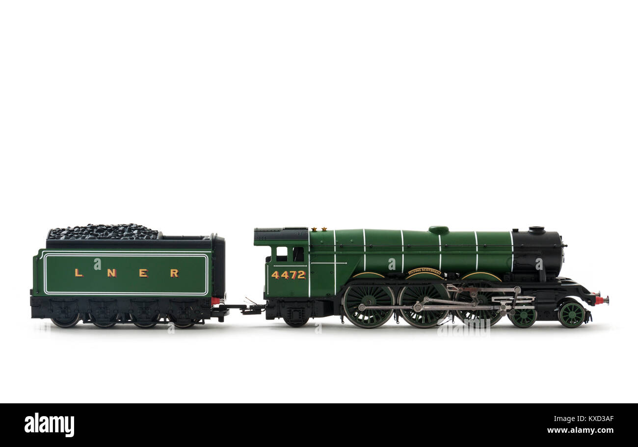 The Flying Scotsman LNER Classe A3 4472 modèle de locomotive à vapeur par Hornby. Banque D'Images