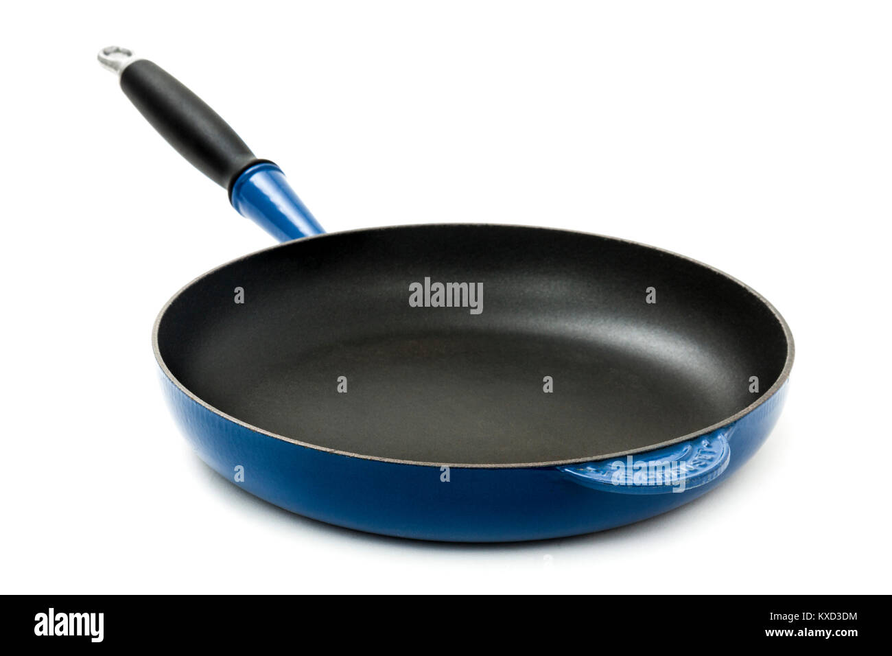 Grand poêle en fonte le creuset par Banque D'Images