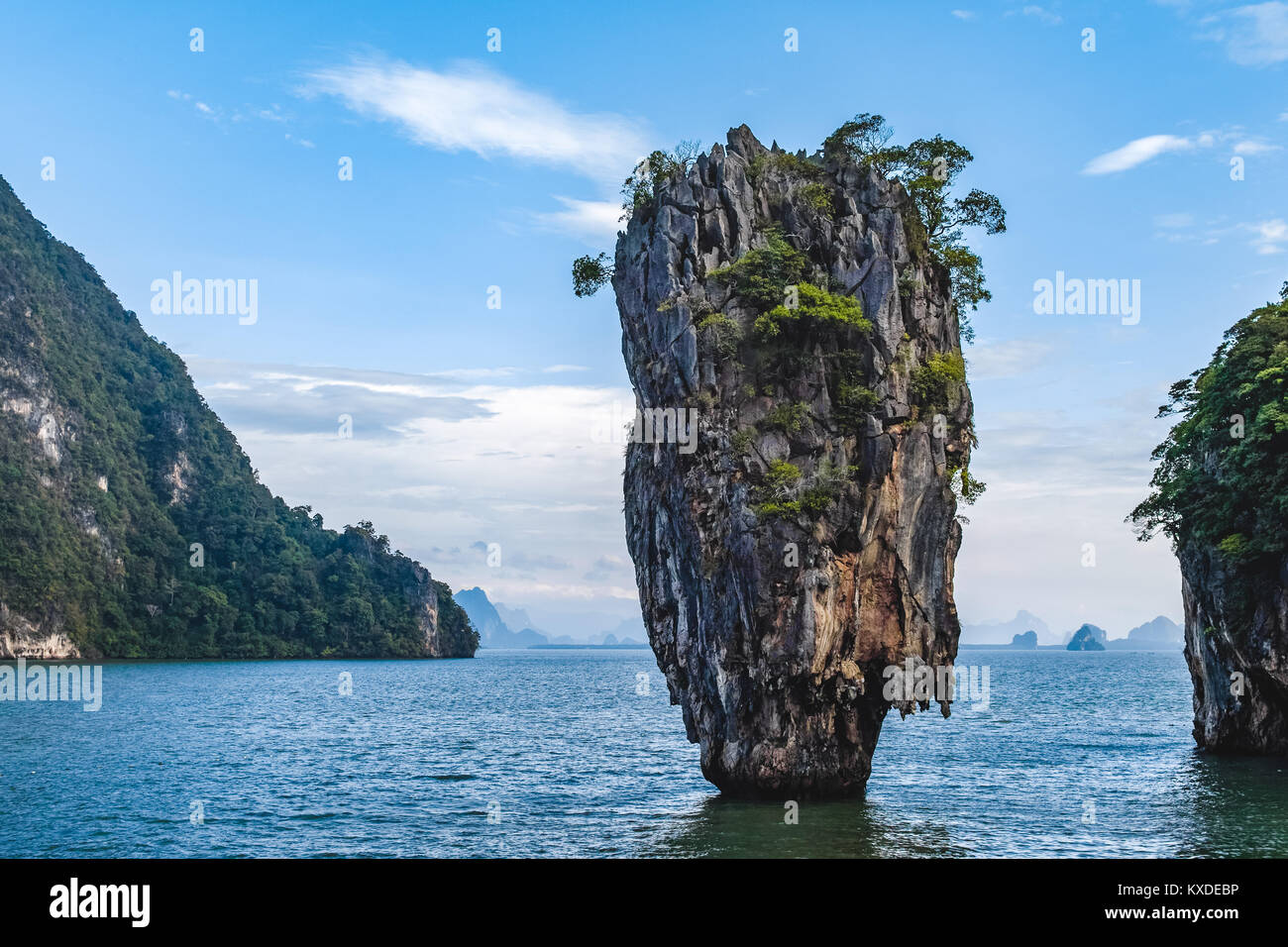 Photo de James Bond Island dans la baie de Phang Nga, Thaïlande Banque D'Images