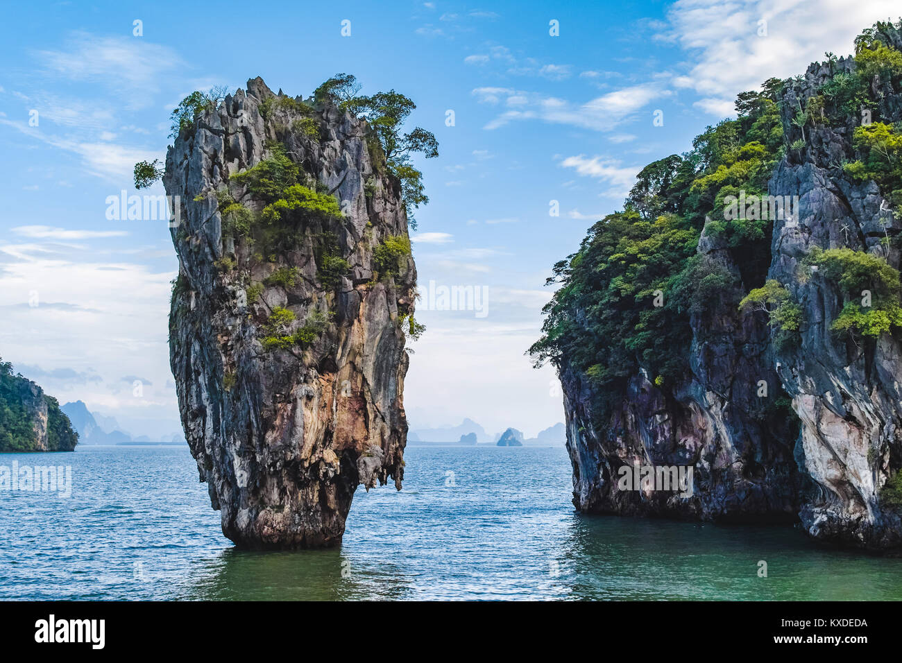 Photo de James Bond Island dans la baie de Phang Nga, Thaïlande Banque D'Images