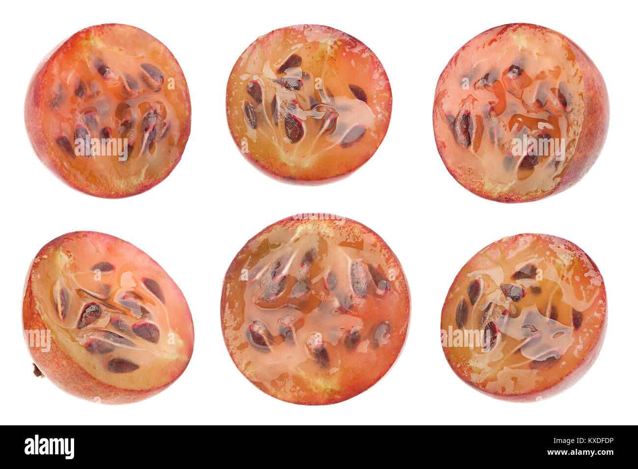 Mise à fruit groseille isolé sur fond blanc Banque D'Images