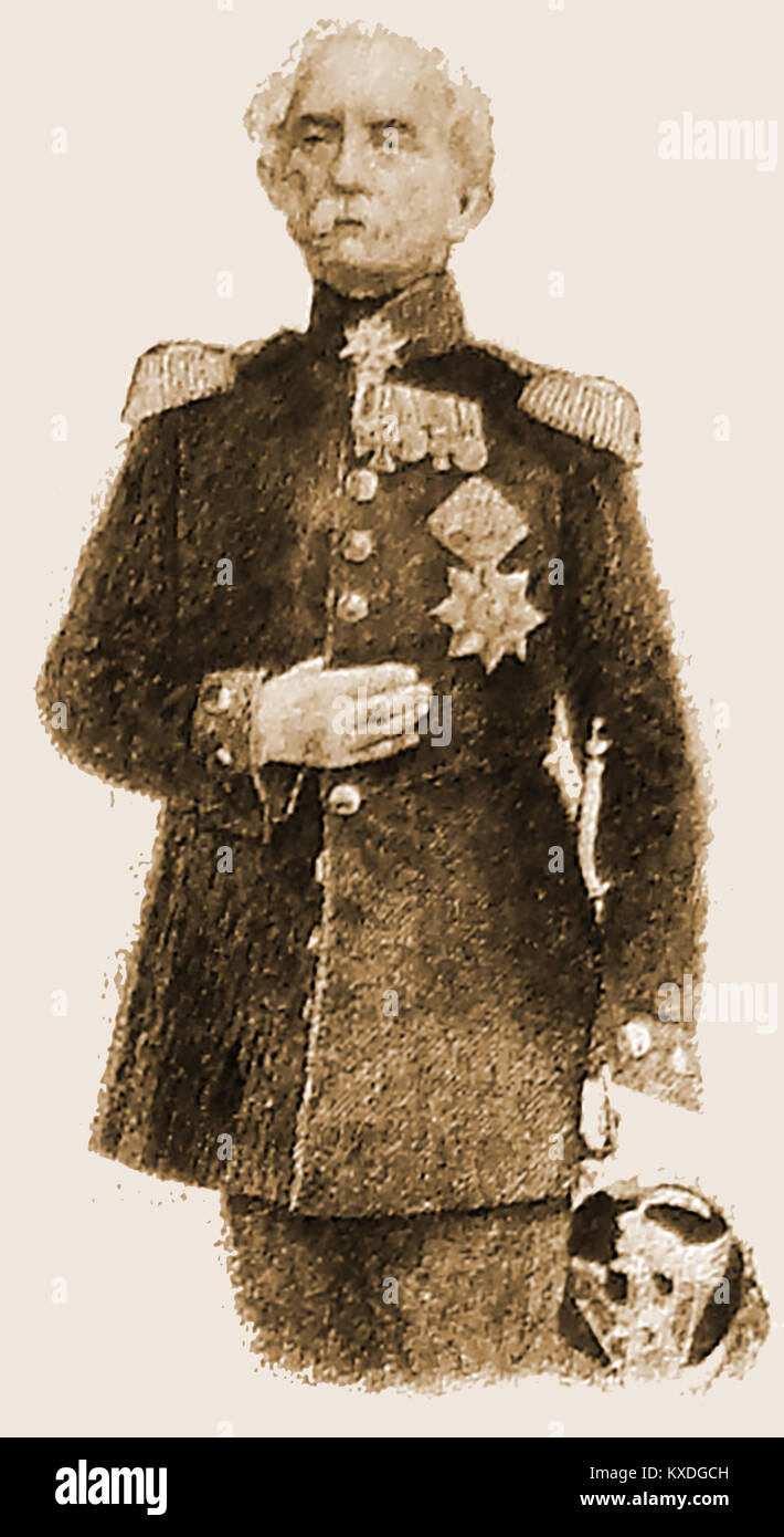 Général Karl Friedrich von Steinmetz (1796-1877) commandant des forces armées en France-German (Guerre franco-prussienne de 1870) et plus tard gouverneur général de Cassel, Posen & Silésie Banque D'Images