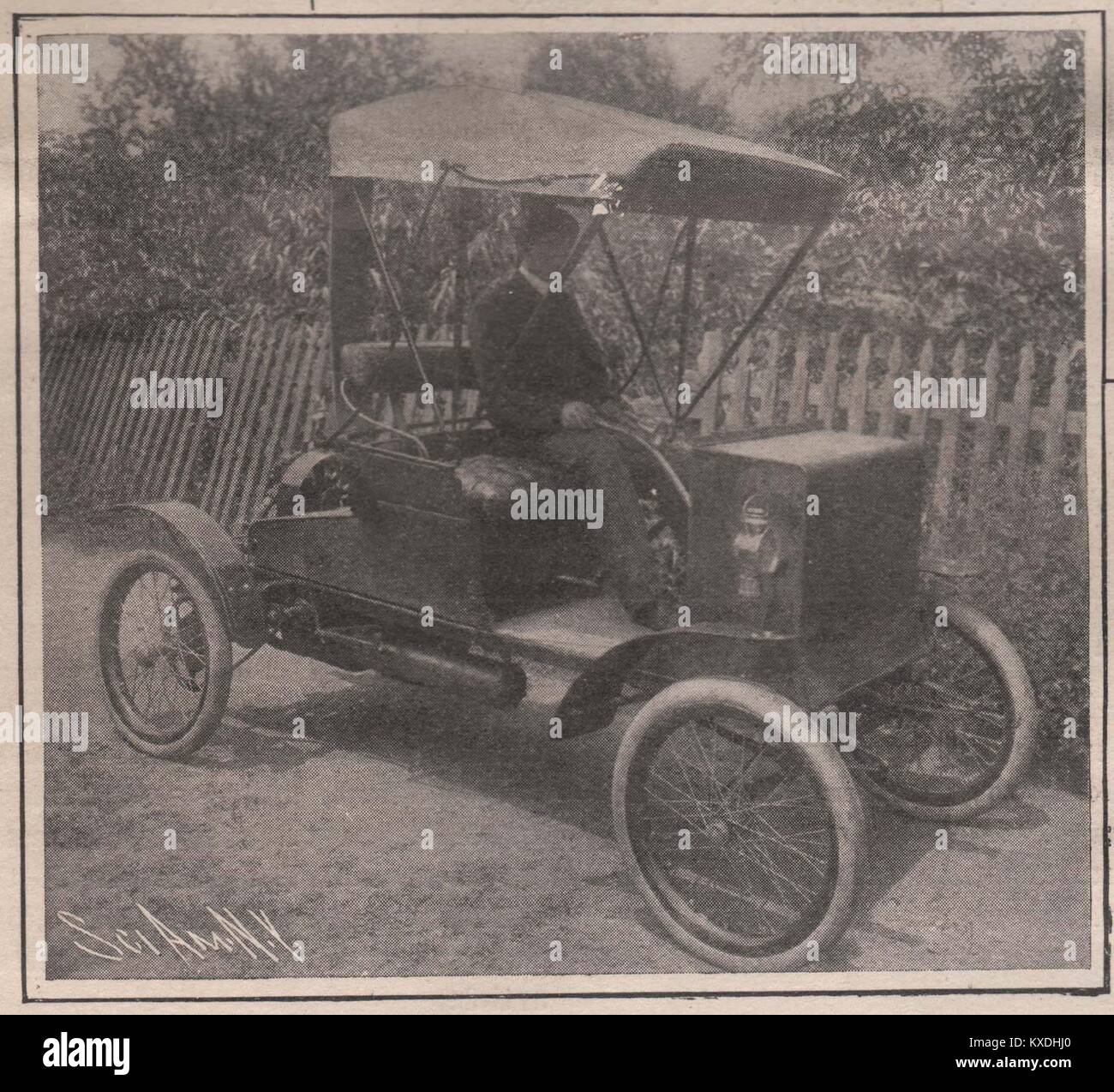 Nouvelle Voiture de livraison rurale, actuellement l'objet d'essais de gouvernement Banque D'Images