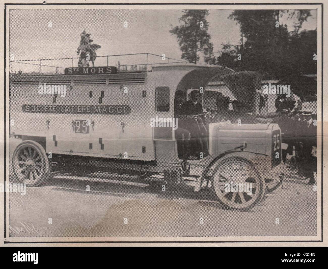 Un 28-Horse-Power Mors Lait Réfrigérateur Wagon. Poids du chariot, 5 tonne. Capacité, 2 tonnes Banque D'Images