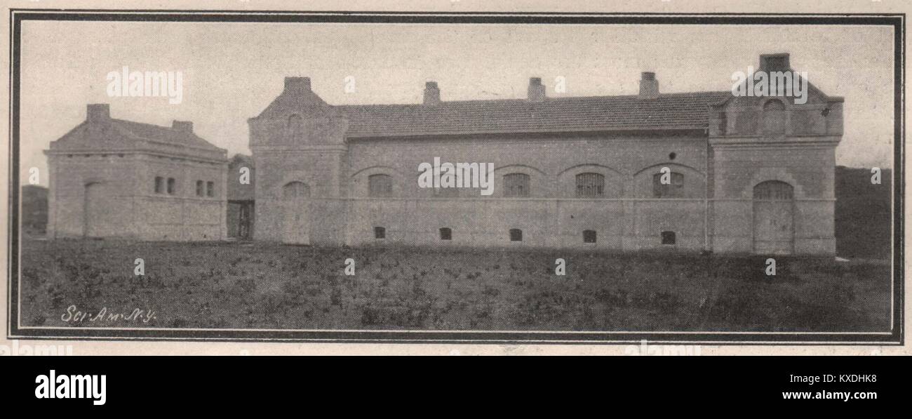 L'extérieur de l'Étable des Mosquito-Proof Banque D'Images