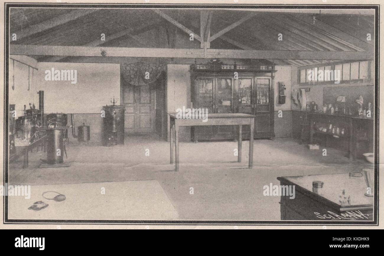 Hôpital temporaire où le sérum est préparé Banque D'Images