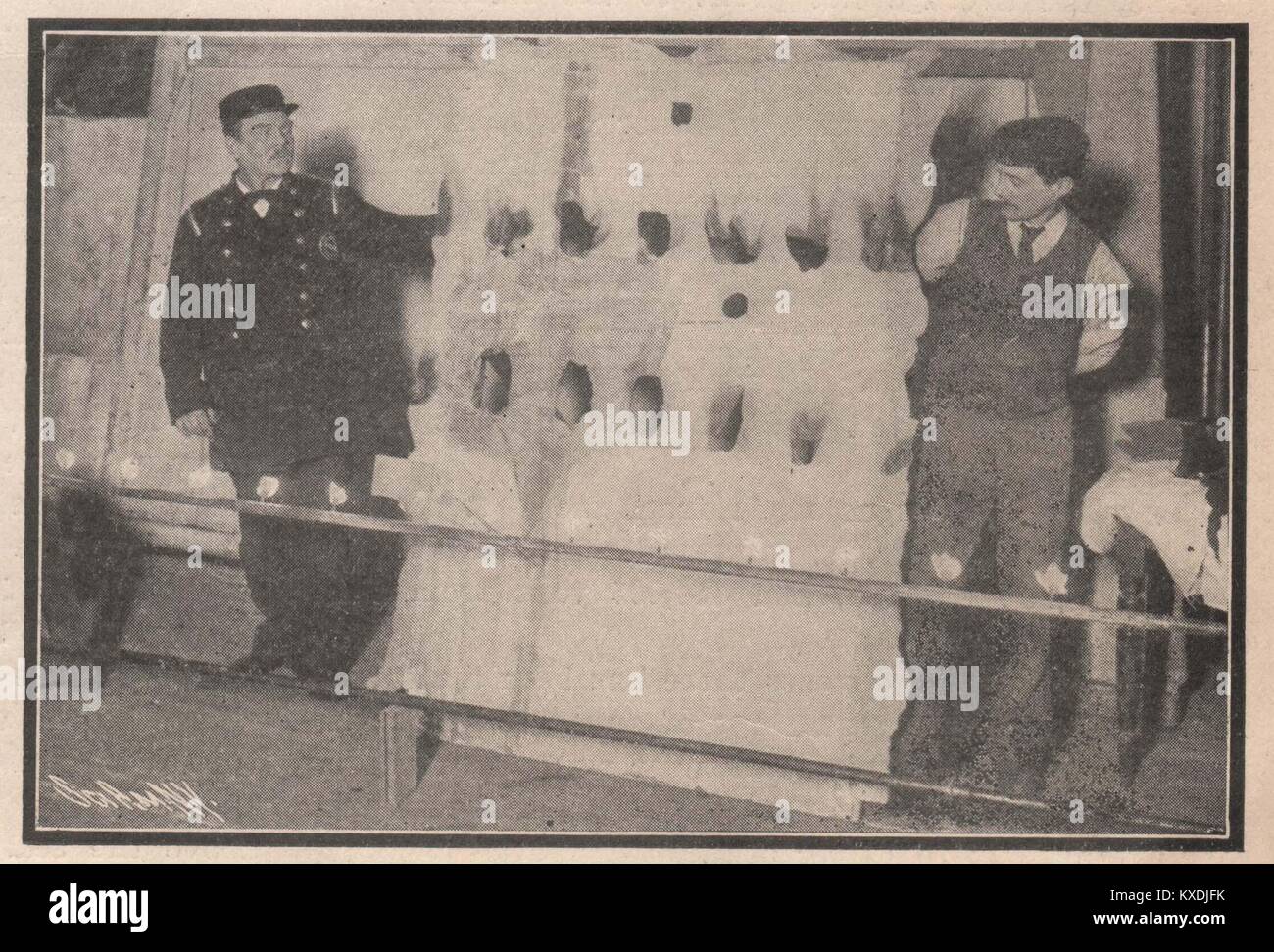 Après une heure de contact avec les flammes Banque D'Images