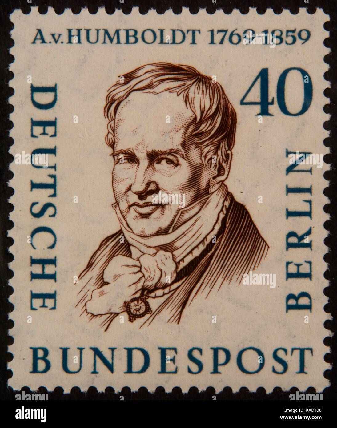 Alexander von Humboldt, un philosophe prussien, linguiste, fonctionnaire du gouvernement, diplomate, et fondateur de l'Humboldt Banque D'Images
