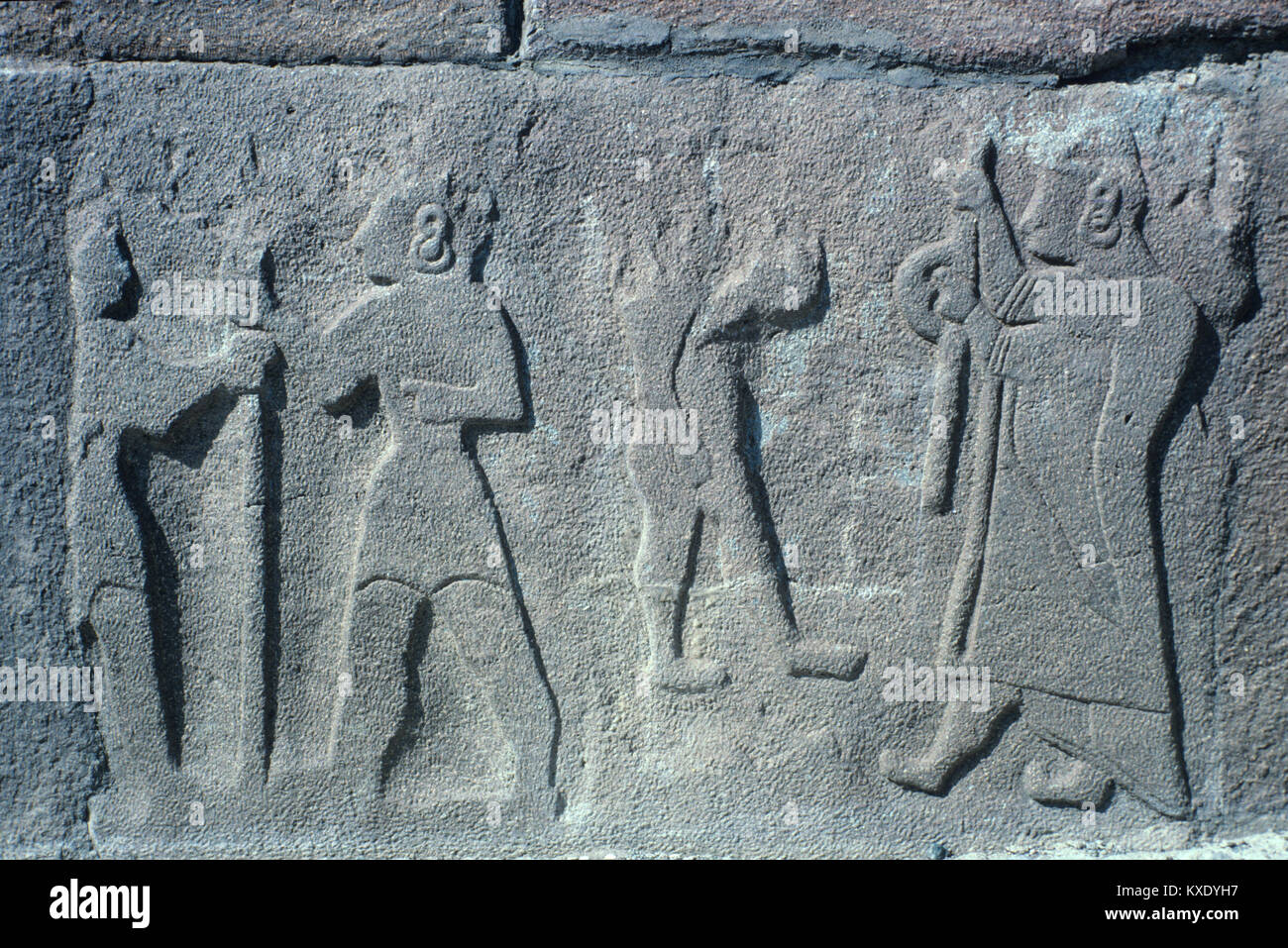 Bas-Relief Hittite ou Stone Sculpture à Alaca Höyük Secours, c 2millénaire avant J.-C., Turquie Banque D'Images