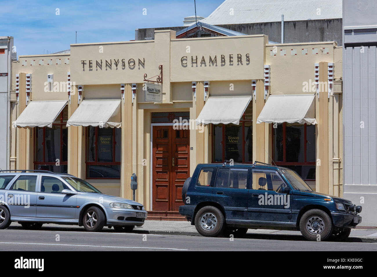 Tennyson Chambers, Tennyson Street, Napier, Nouvelle-Zélande Banque D'Images