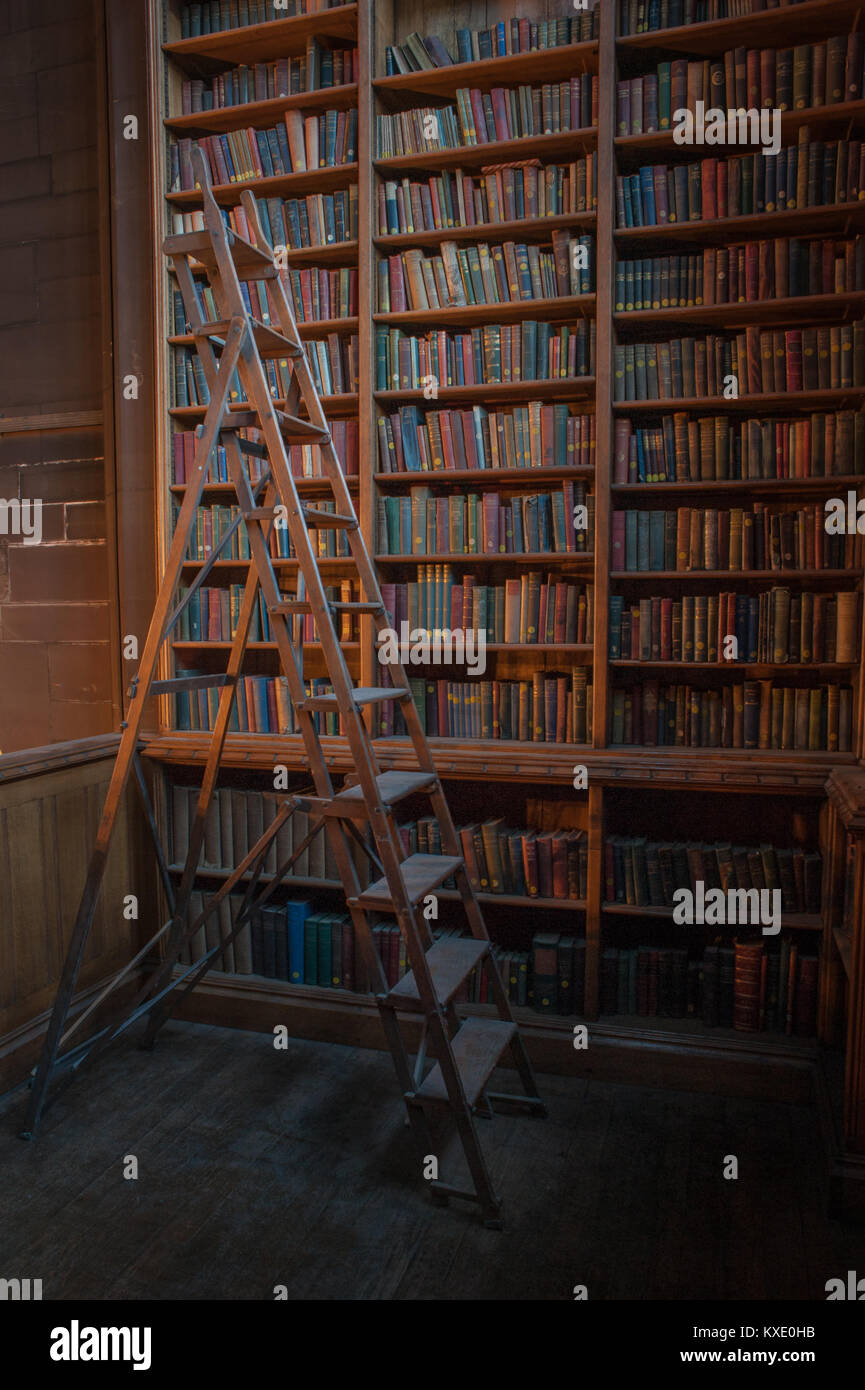 Une image de l'intérieur de la bibliothèque John Rylands en centre-ville de Manchester. La John Rylands Library est un édifice néo-gothique victorien sur de Banque D'Images