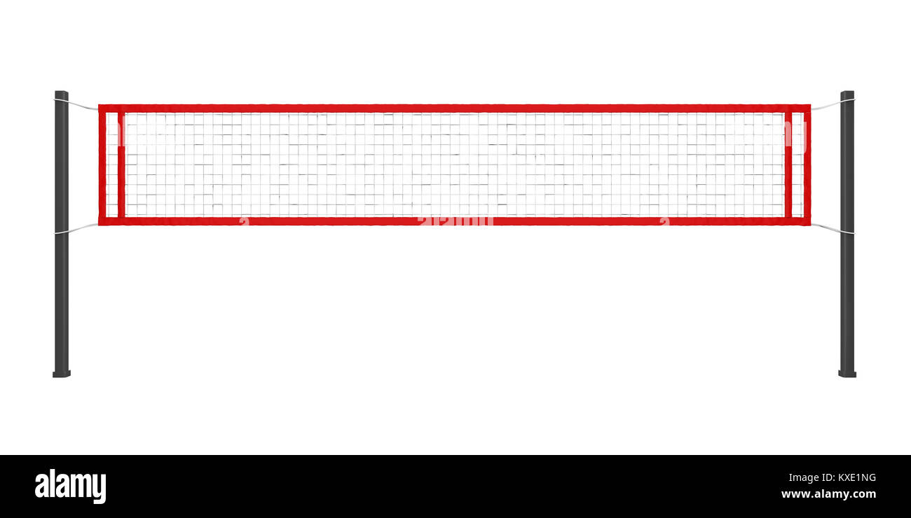 Filet de volley-ball Isolated Banque D'Images
