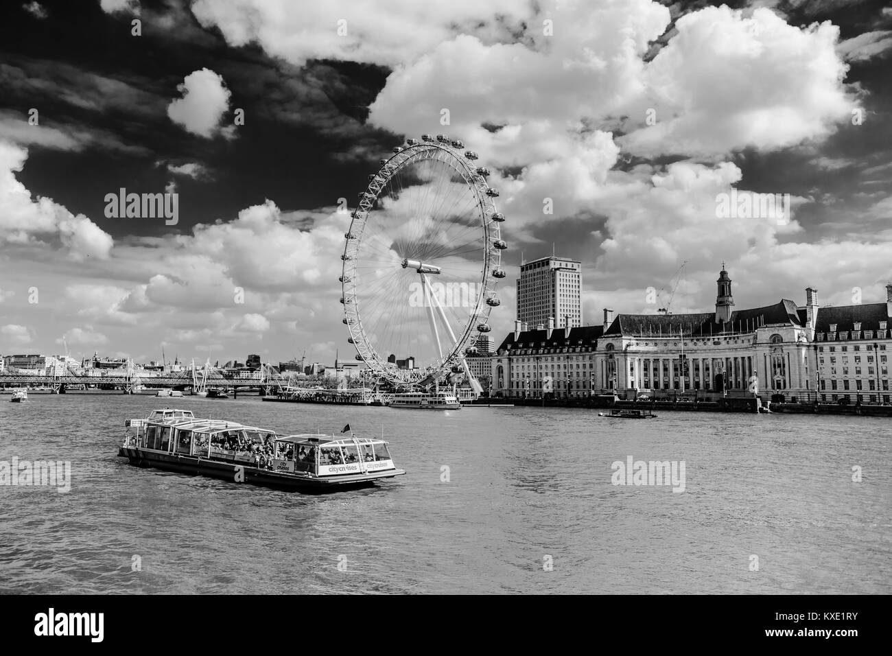 Tamise et London Eye © Sauriêl Ltd | Samantha | Scholl | www.saurielcreative.com fb.com/SaurielPhotography Banque D'Images