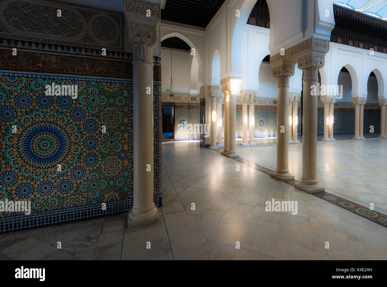 Grande Mosquée de Paris (La Mosquée de Paris ou la Grande Mosquée de Paris), Paris, France Banque D'Images