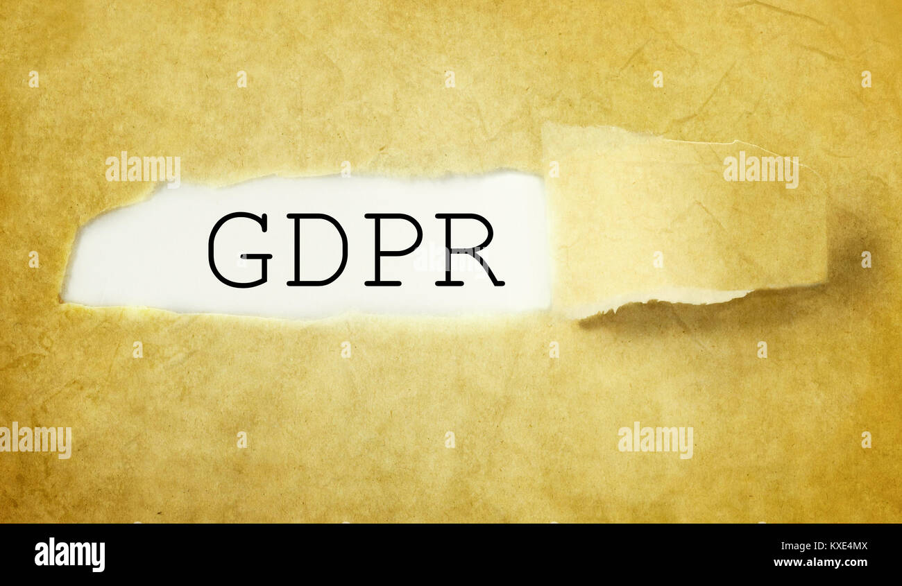 Pibr règlement général sur la protection des données Banque D'Images