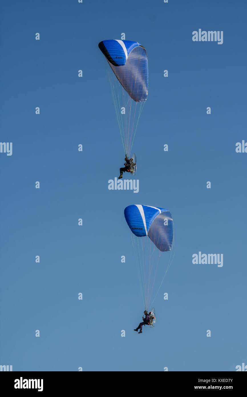 Parachute en Catalogne Banque D'Images