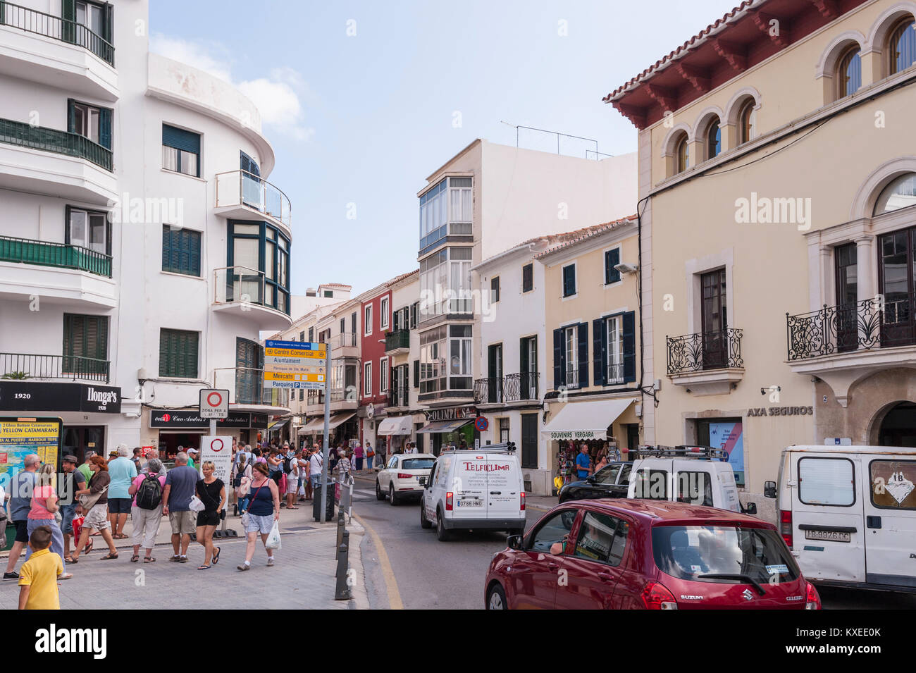 Mahon , Menorca , Baléares , Espagne Banque D'Images
