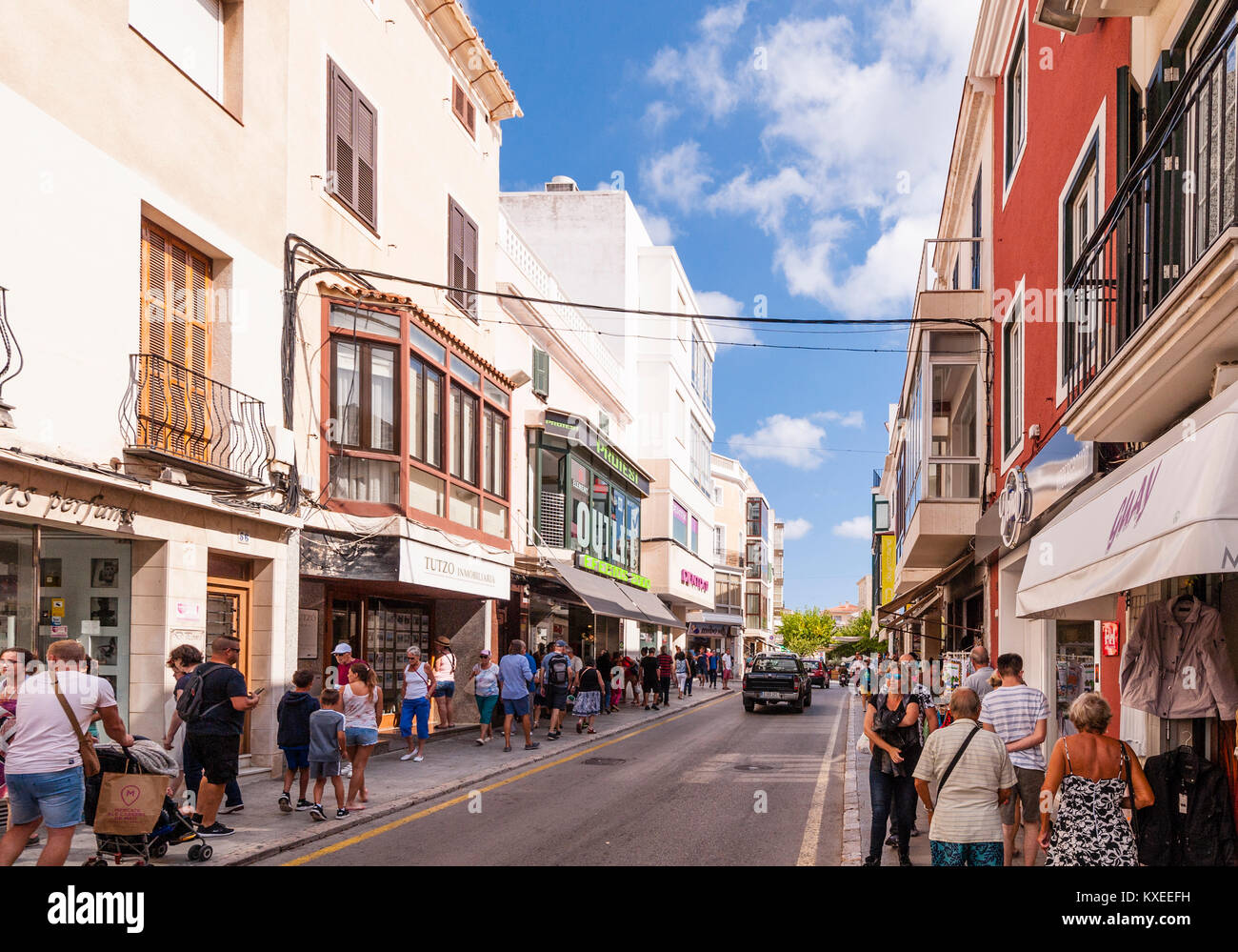 Mahon , Menorca , Baléares , Espagne Banque D'Images