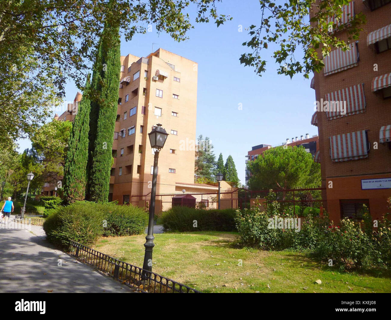 Une référence à Alcorcón, une municipalité de la Communauté de Madrid, en Espagne, connue pour ses quartiers résidentiels, ses centres commerciaux et ses installations culturelles dans la région métropolitaine de Madrid. Banque D'Images