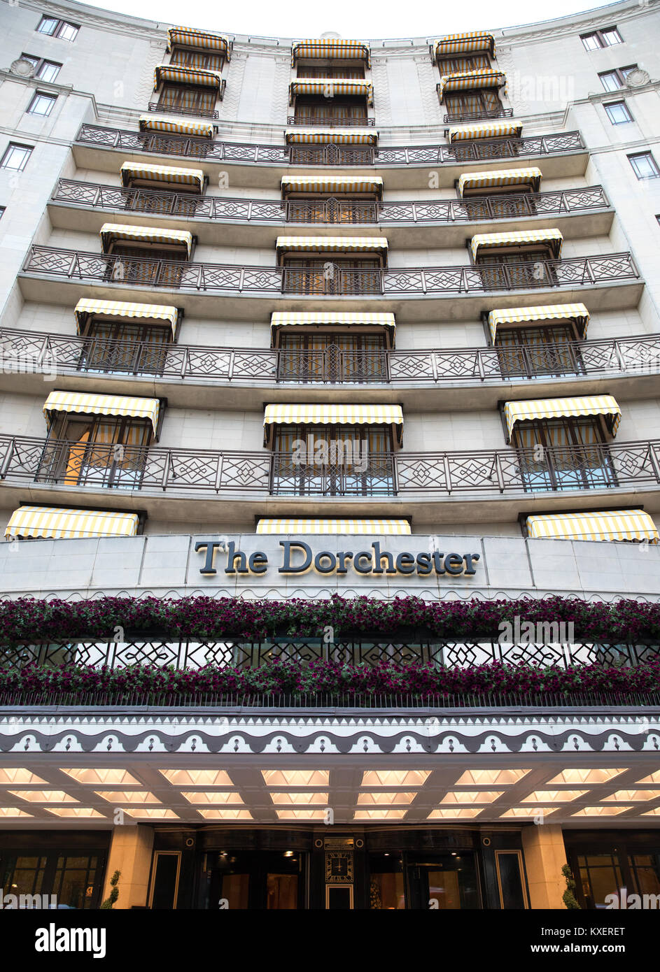 Le Dorchester Hotel, Londres. Banque D'Images