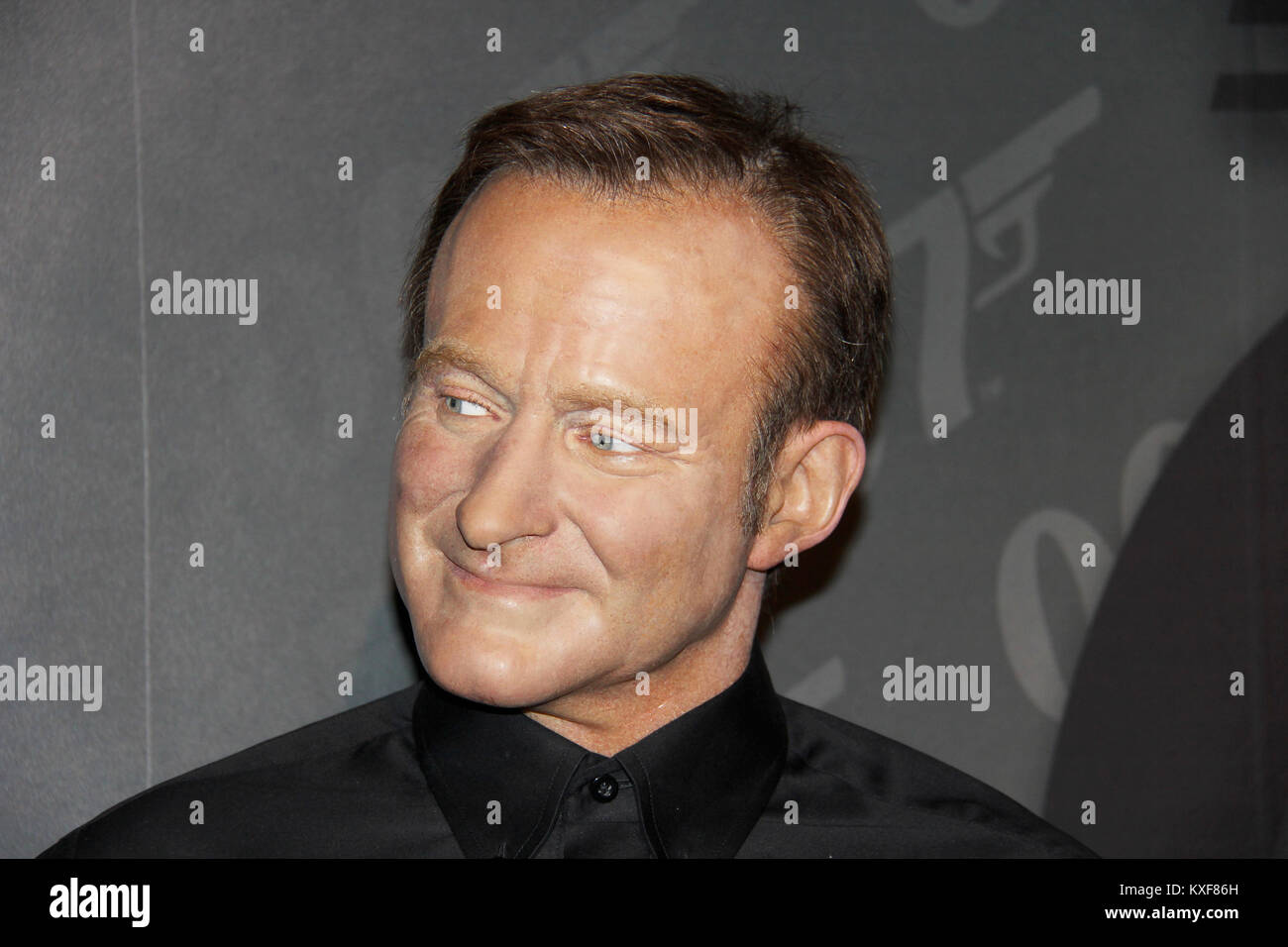 - Londres, Royaume-Uni, 08, juillet 2014. Madame Tussauds à Londres. Statue de cire de Robin Williams. Banque D'Images