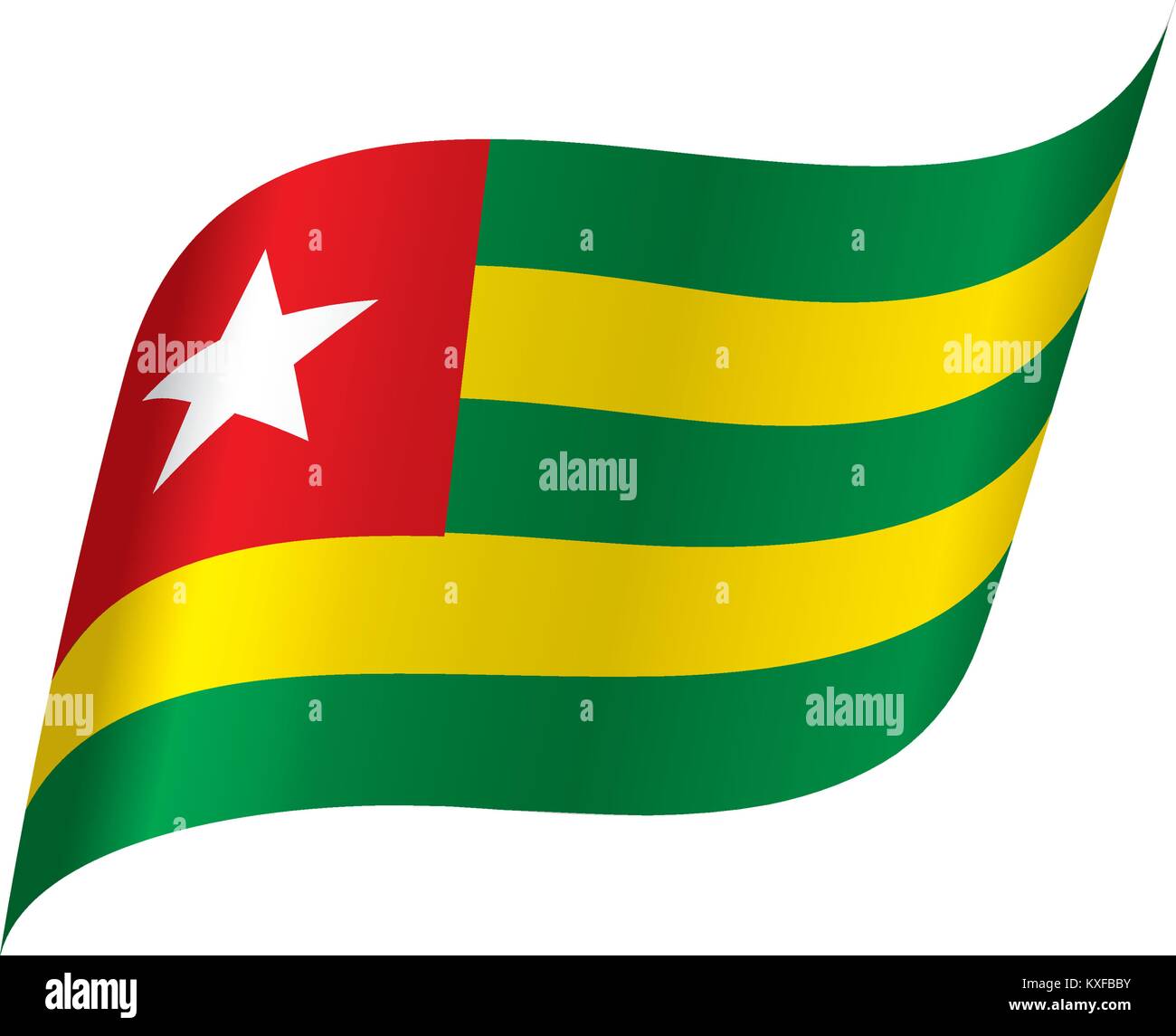 Drapeau togo, vector illustration Illustration de Vecteur