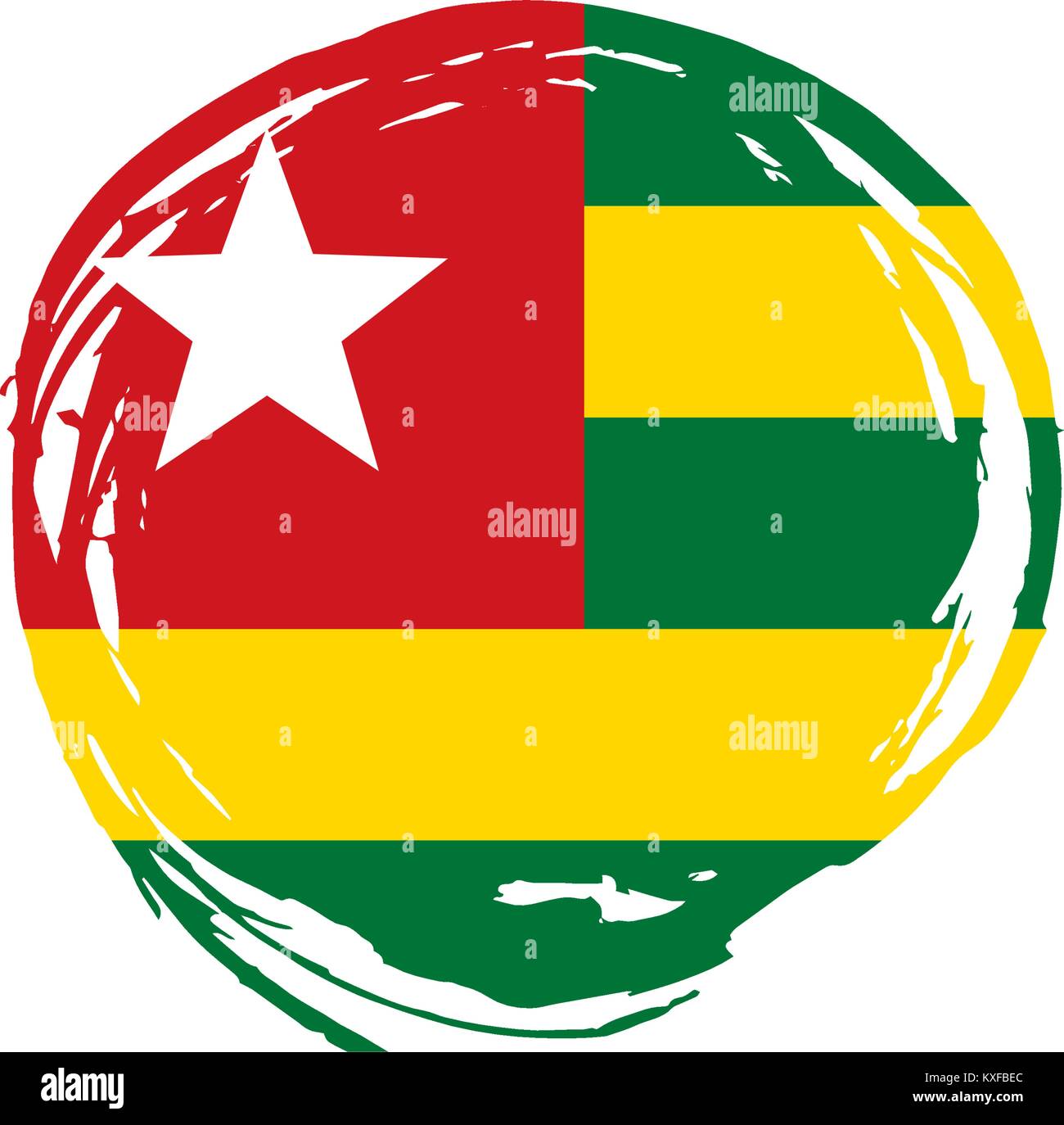 Drapeau togo, vector illustration Illustration de Vecteur