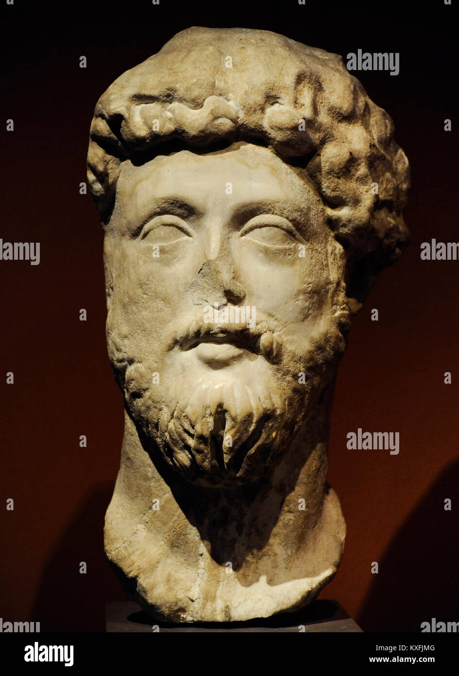 Marc Aurèle (121-180). Empereur Romain. Buste. En. Artiste inconnu. Galerie nationale. Oslo. La Norvège. Banque D'Images