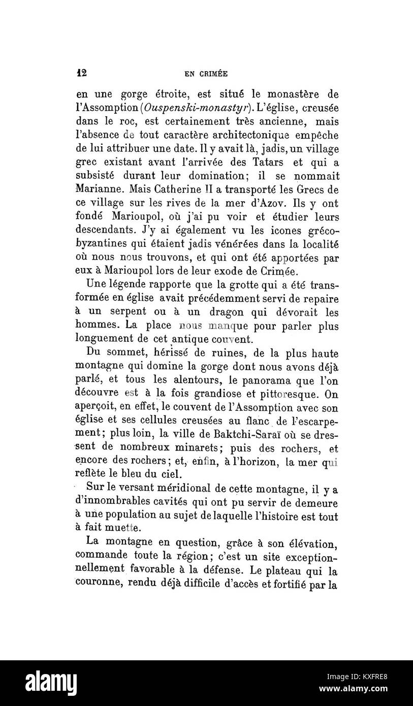 1906. Baye, en Crimée. La RSL Страница (11) 26301557205 Banque D'Images